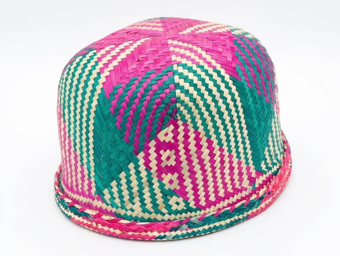 Chapeau traditionnel malgache tissé à la main