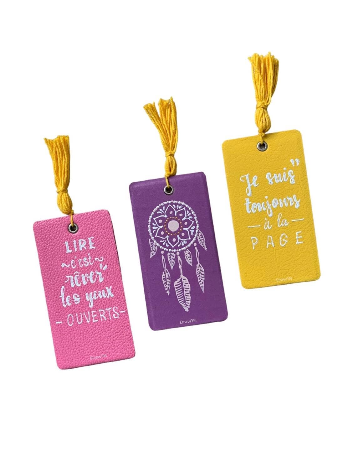 Marque-pages en cuir Draw'iN