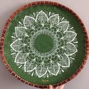 Sahafa décoration murale mandala vert Draw'iN